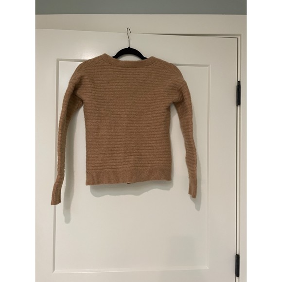 Theory V-Neck Camel Paramour Button down Cardigan - Picture 4 of 4